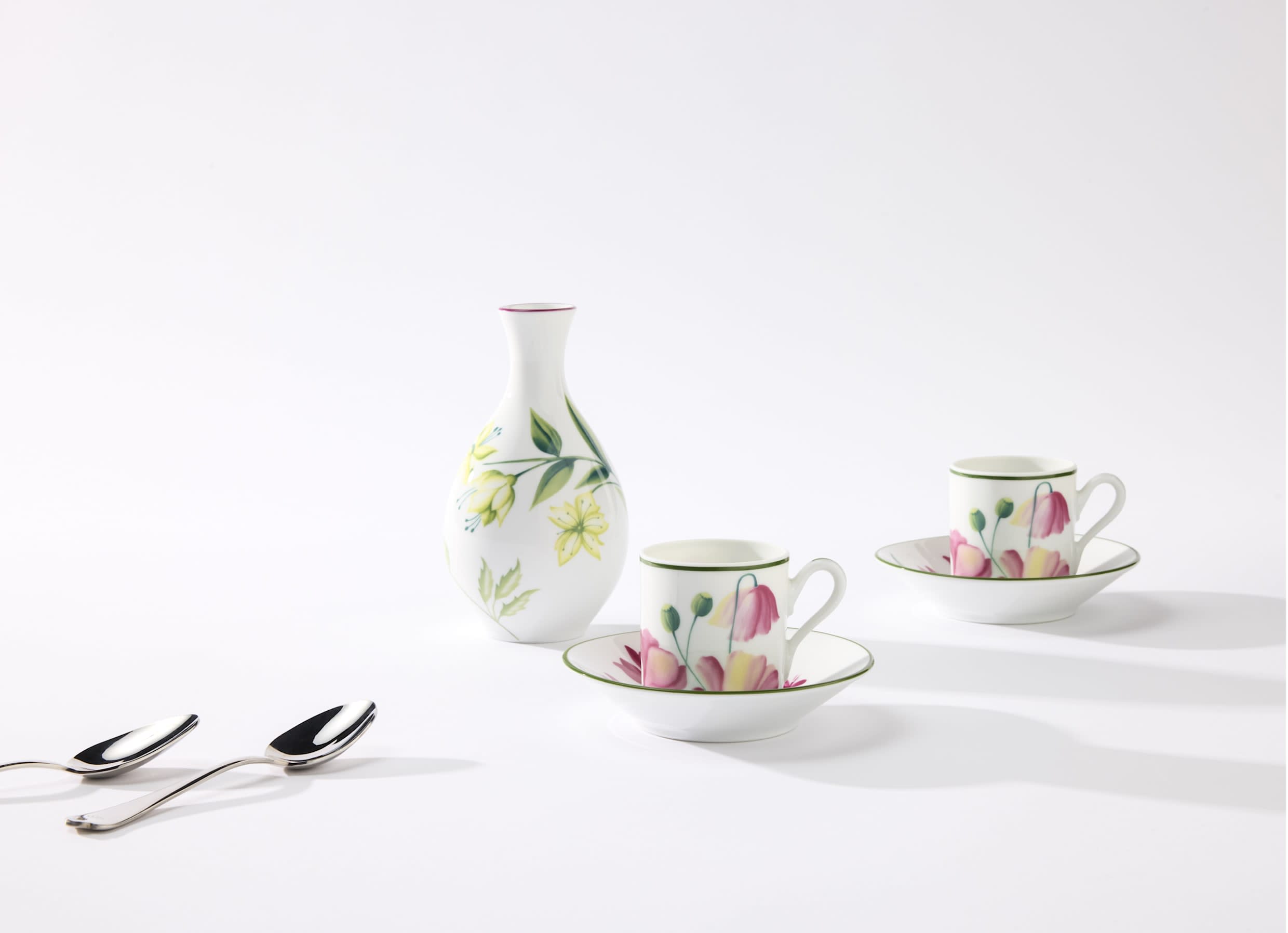 Espresso set for two Malva pink | Florenza | GINORI 1735